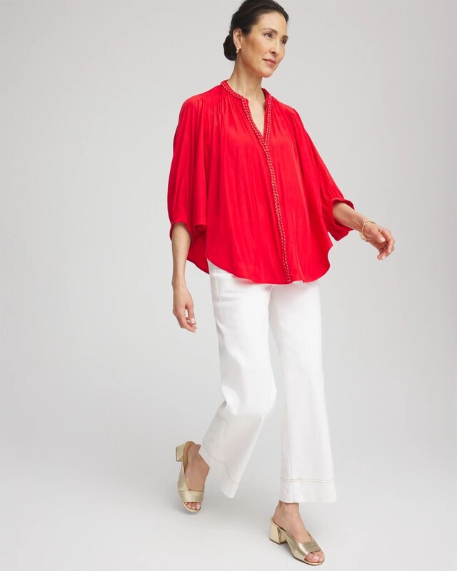 Braided Batwing Blouse - image 2